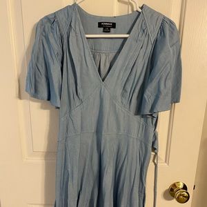 Chambray ombré dress